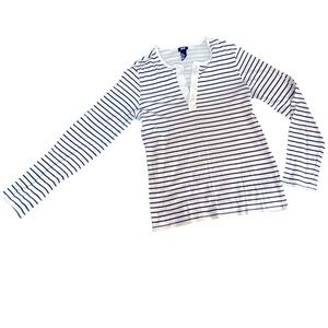 H&M Long Sleeve Slim Fit Striped T-Shirt